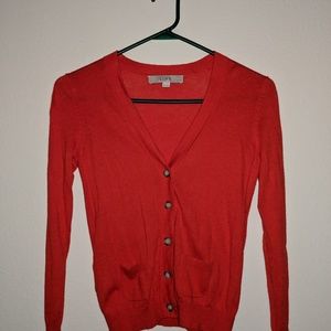 Loft Orange Cardigan